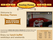 Tablet Screenshot of bombayflames.com